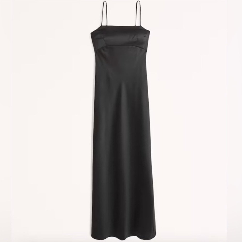 Abercrombie & Fitch Satin Cowl Back Slip Dress